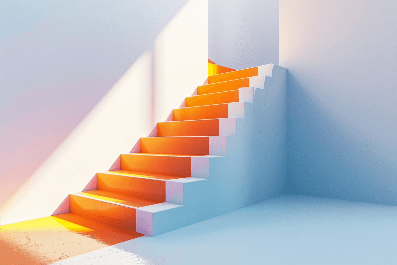 Spyze Step By Step Stairs Goal 3d Illustration Light Indigo And Aaaca46b 71ac 4c5a 8f10 370acf86cc90