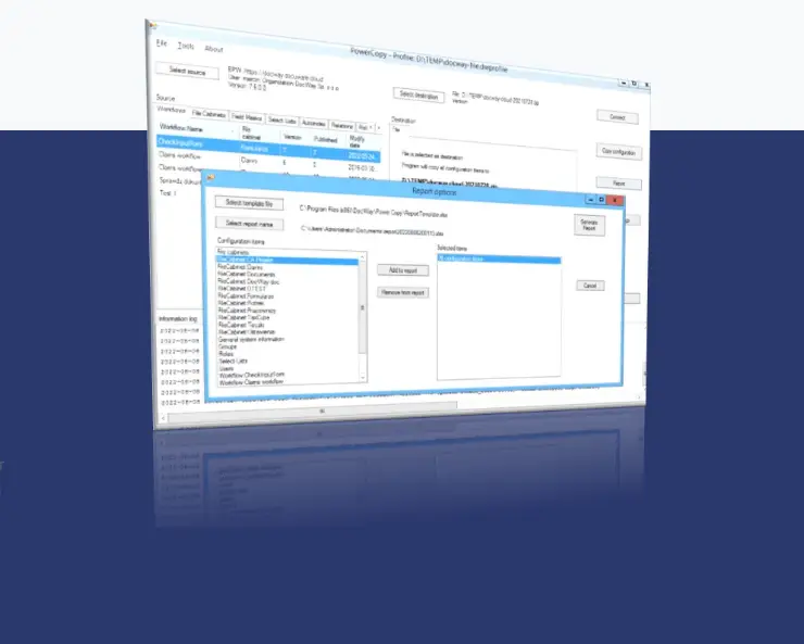 docuware, zrzut ekranu